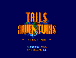 Tails Adventures - SMS Deluxe Title Screen